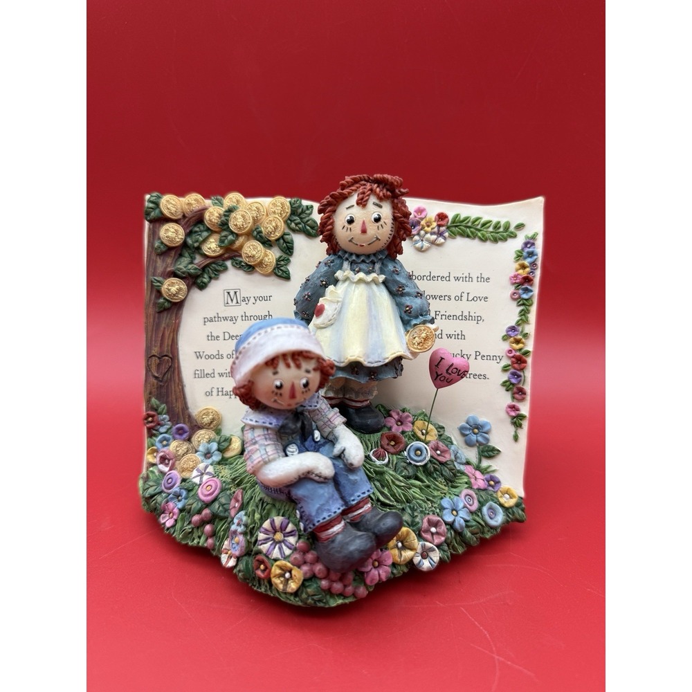 Vtg San Francisco Music Box Co Raggedy Ann and Andy "Thats What Friends Are For"